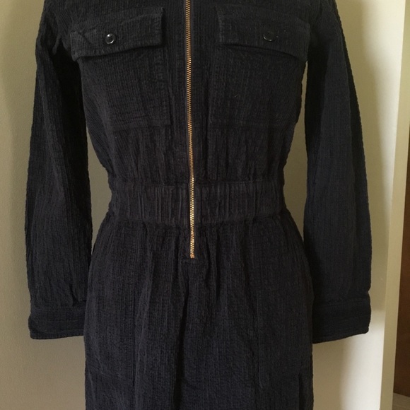 J. Crew Zip Front Cinched Corduroy Dress - Picture 5 of 12